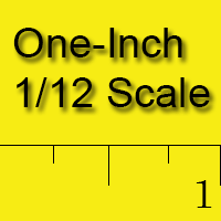 1/12th Scale (1 inch = 1 foot)